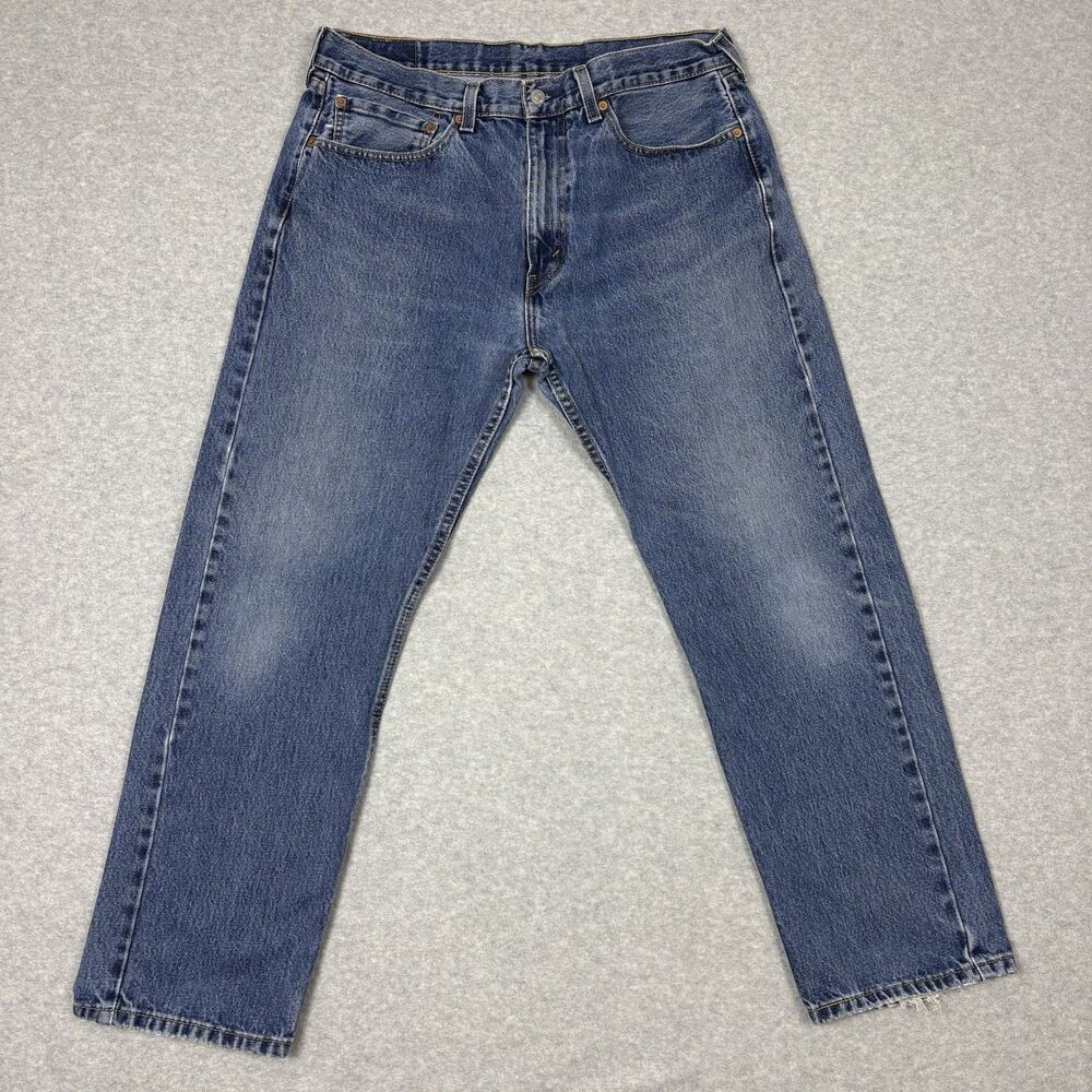 Levi’s 505 Men’s Jeans 36x29 Medium Wash Straight Leg Regular Fit Denim Pants